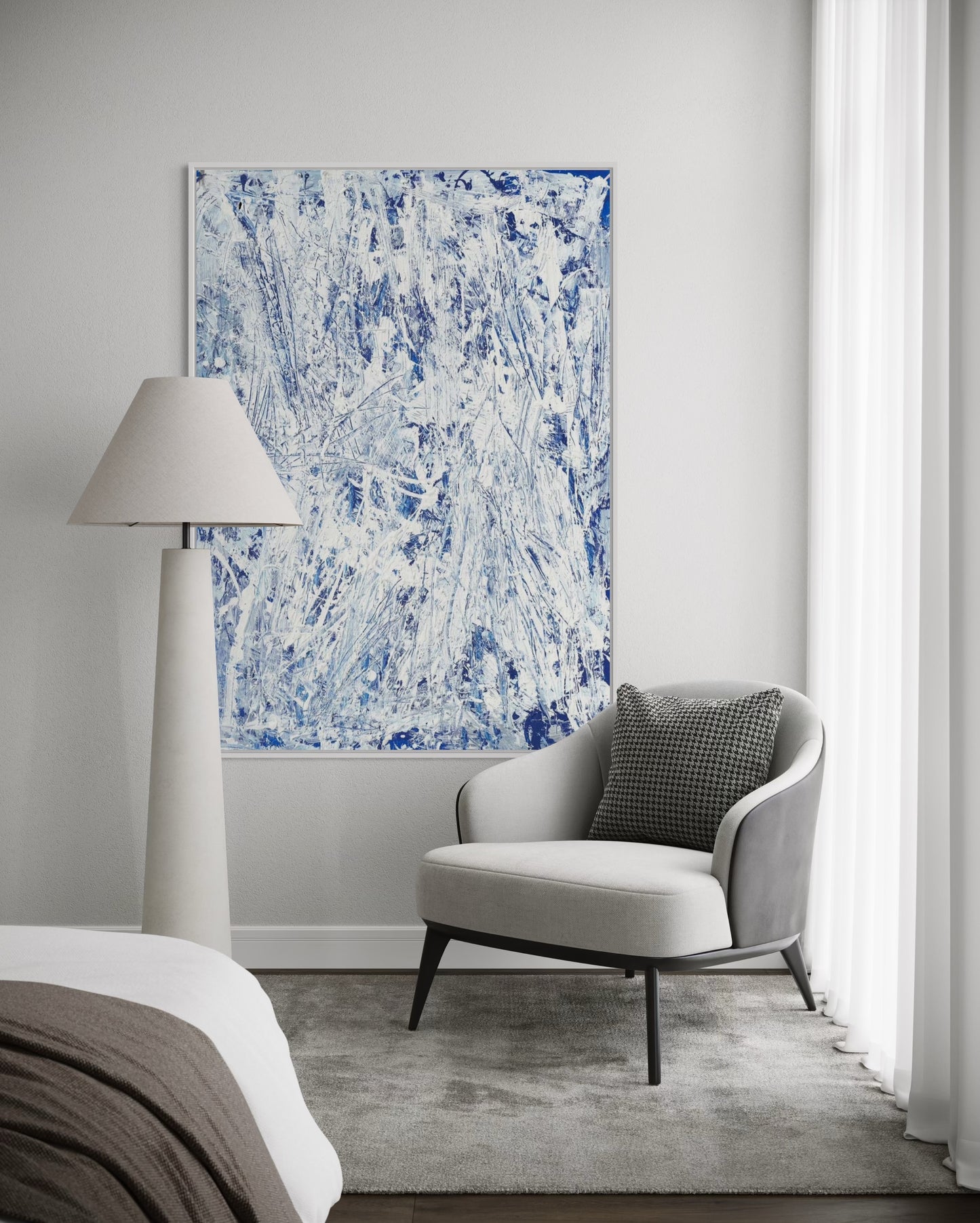 Obraz malowany na płótnie - ECHO OF WHITE