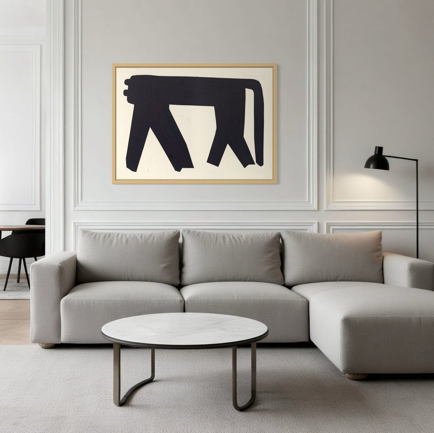 Hand-painted canvas – SHADOW OT THE PANTHER'S GRACE 2