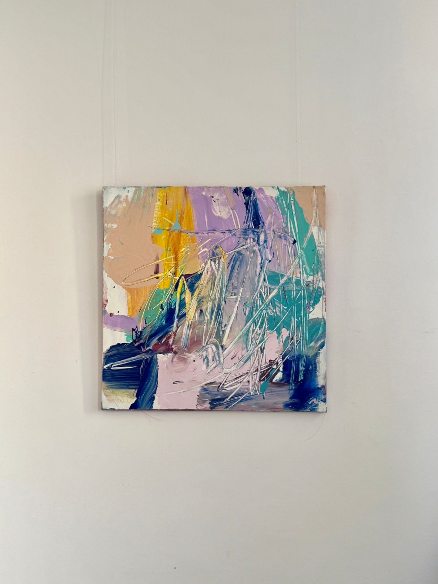 Hand-painted canvas – AZURE DANCE