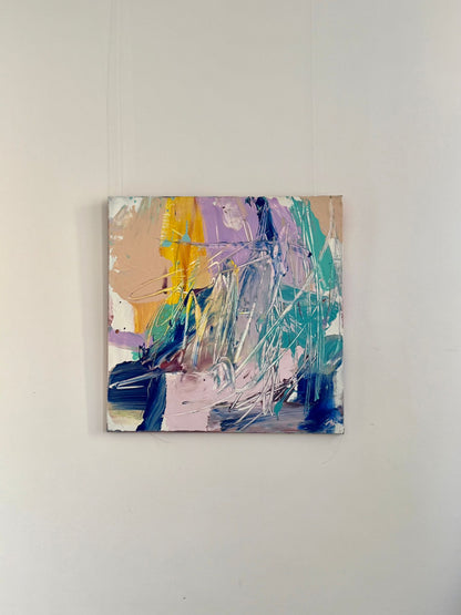 Hand-painted canvas – AZURE DANCE