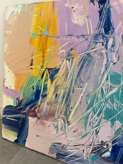 Hand-painted canvas – AZURE DANCE