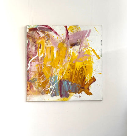 Hand-painted canvas – LEMON SKY