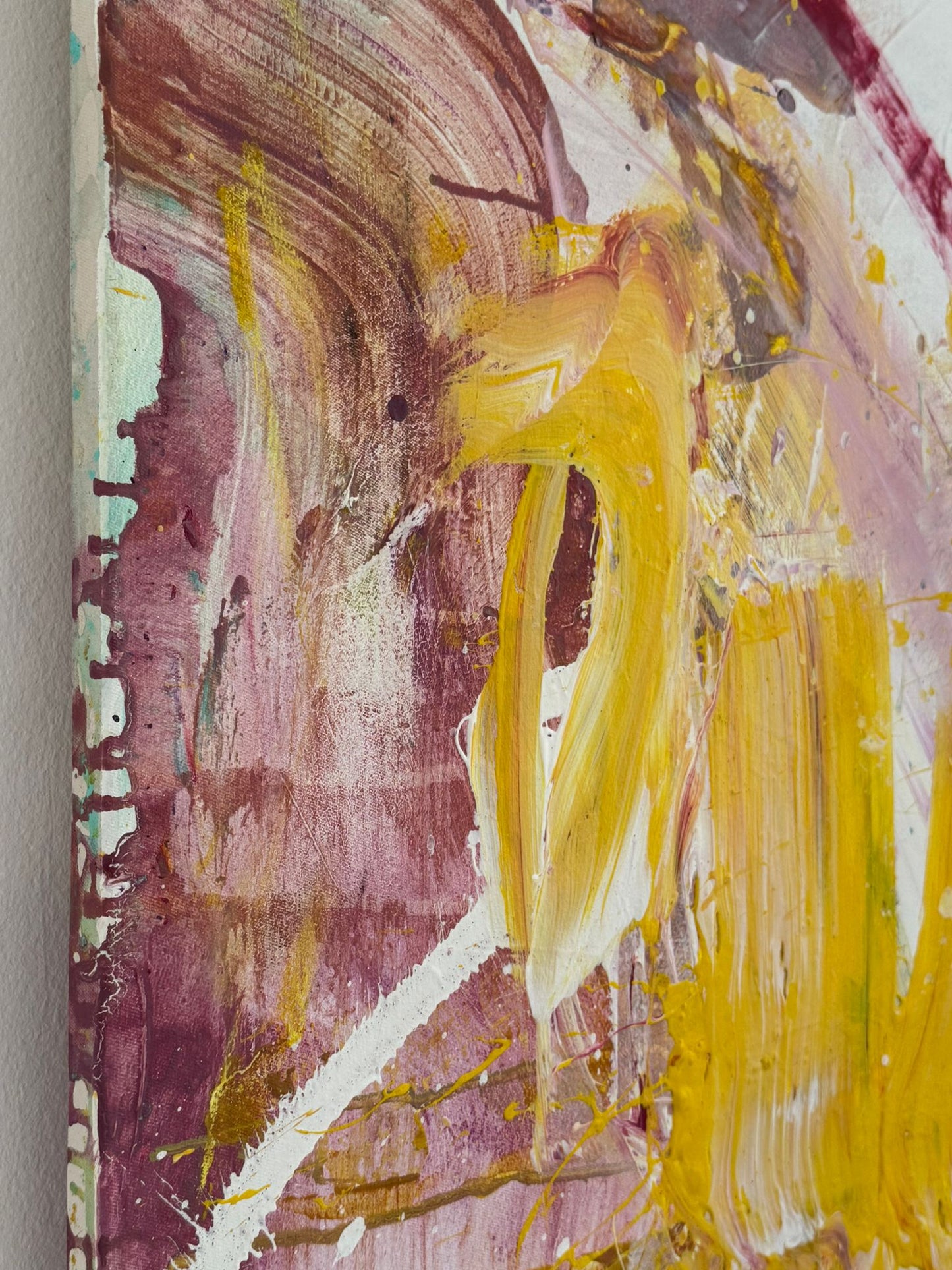 Hand-painted canvas – LEMON SKY