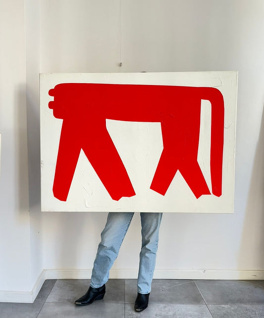 Handgemaltes Leinwandbild – SHADOW OT THE PANTHER'S GRACE 1