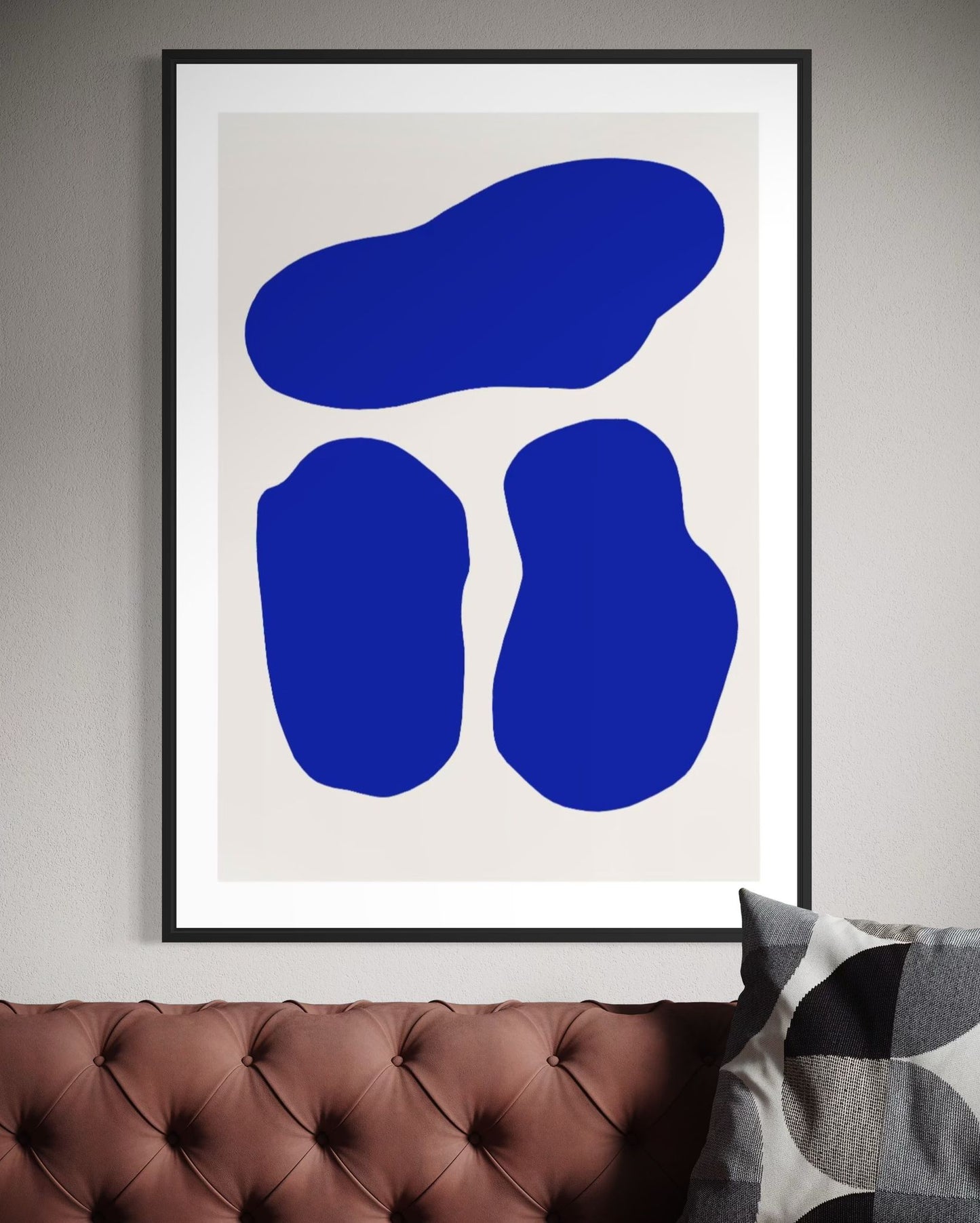 SHAPES IN BLUE - Plakat
