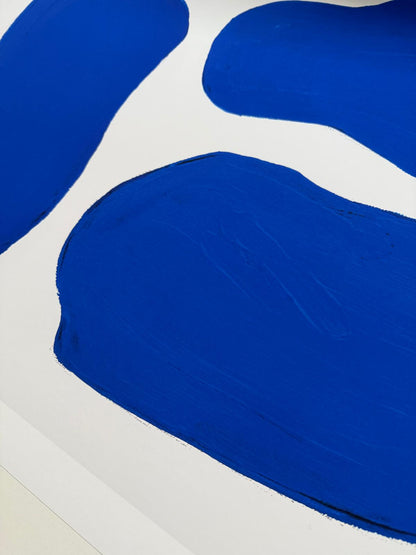 SHAPES IN BLUE - Plakat