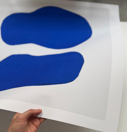 SHAPES IN BLUE - Plakat