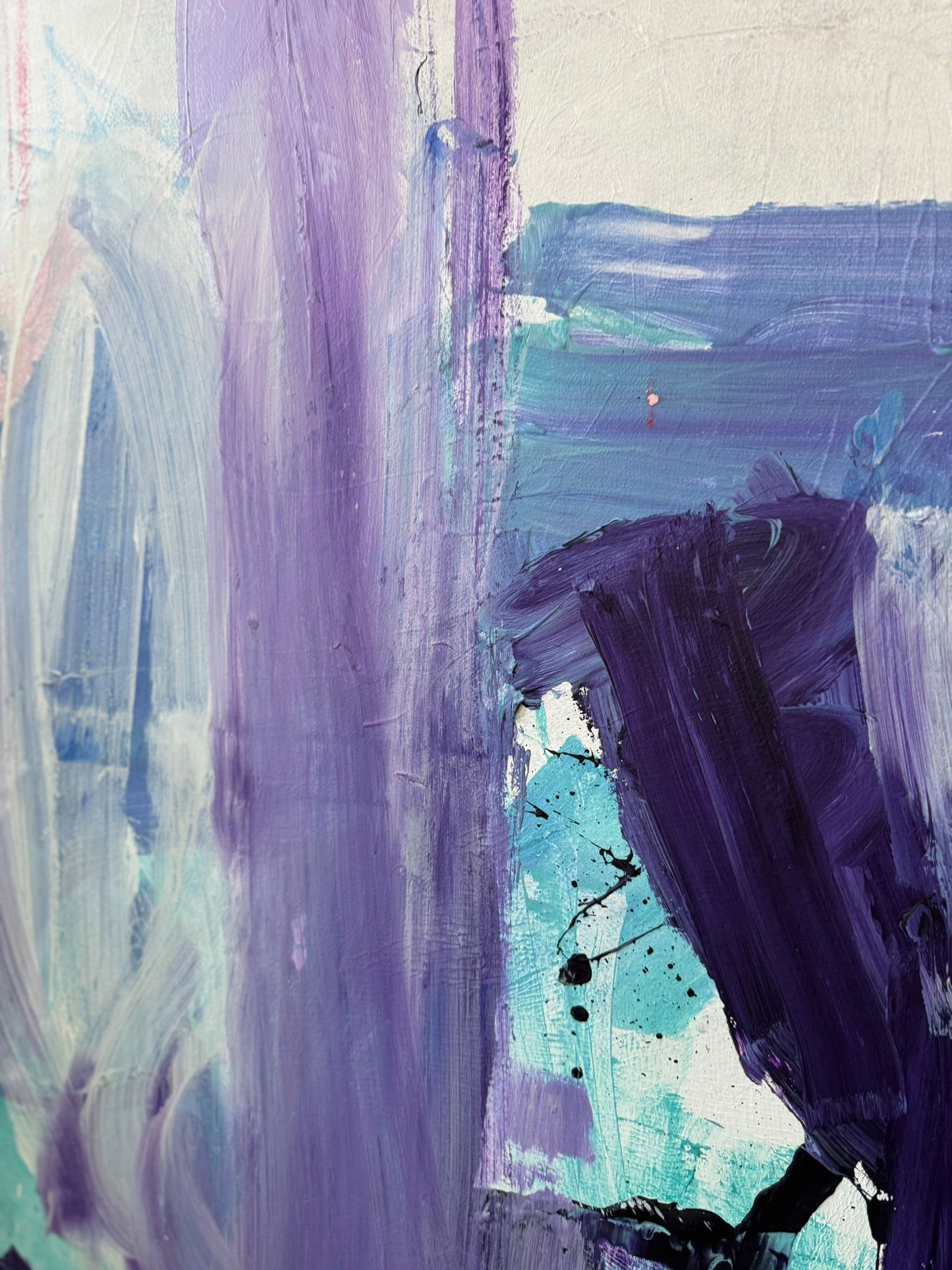 Hand-painted canvas – LEMON SKY