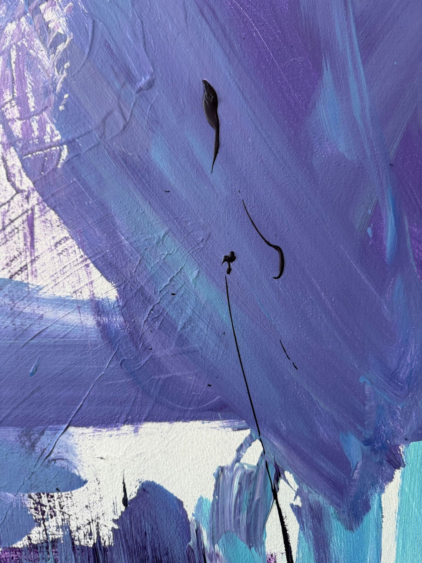 Hand-painted canvas – LEMON SKY