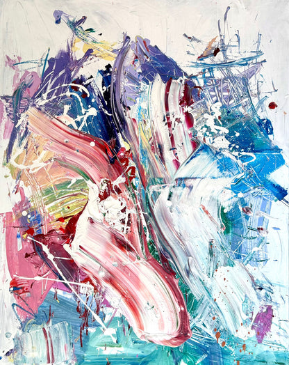 Hand-painted canvas – EXPLOSIVE CALM