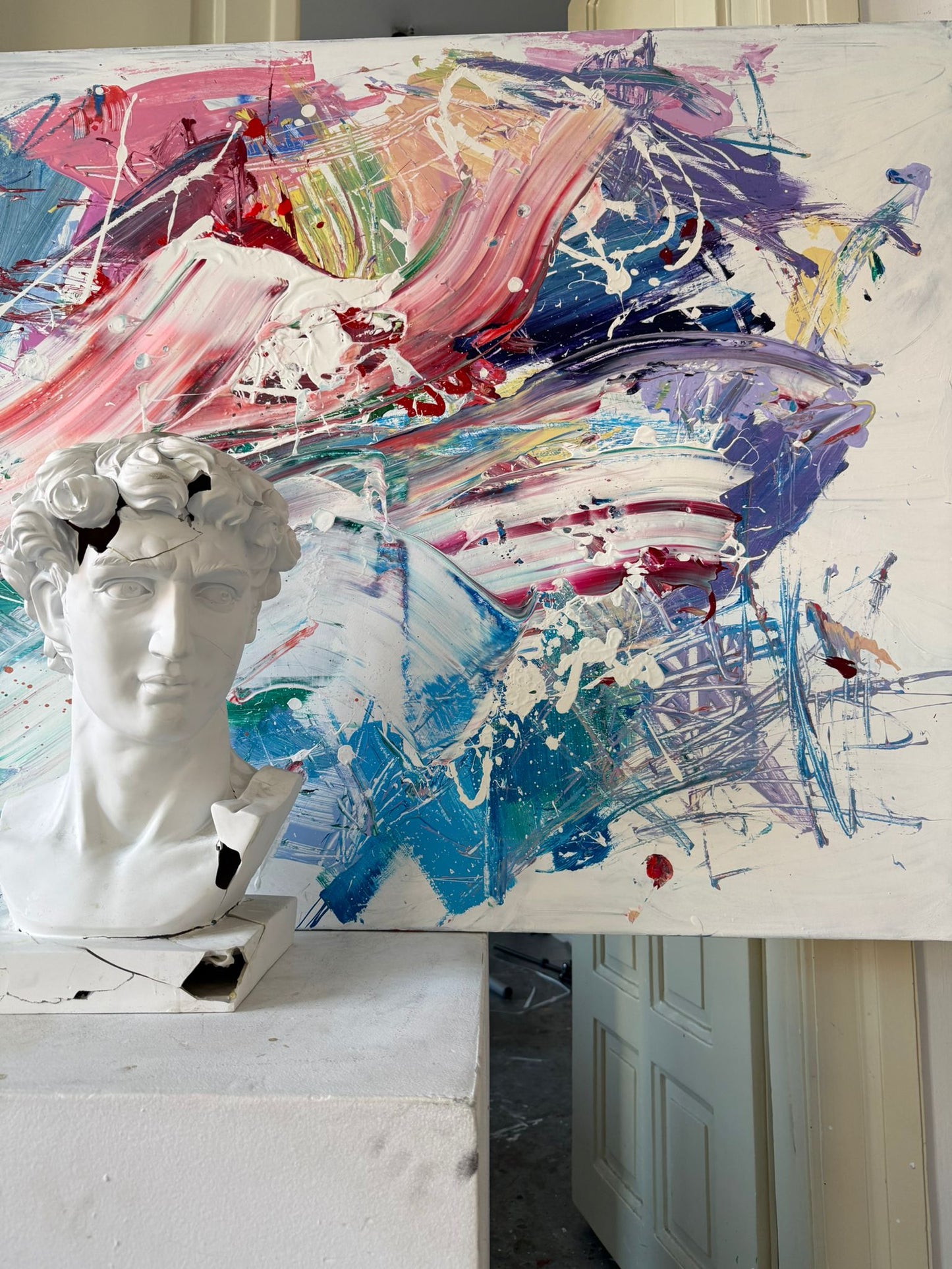 Hand-painted canvas – EXPLOSIVE CALM