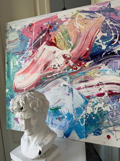 Hand-painted canvas – EXPLOSIVE CALM