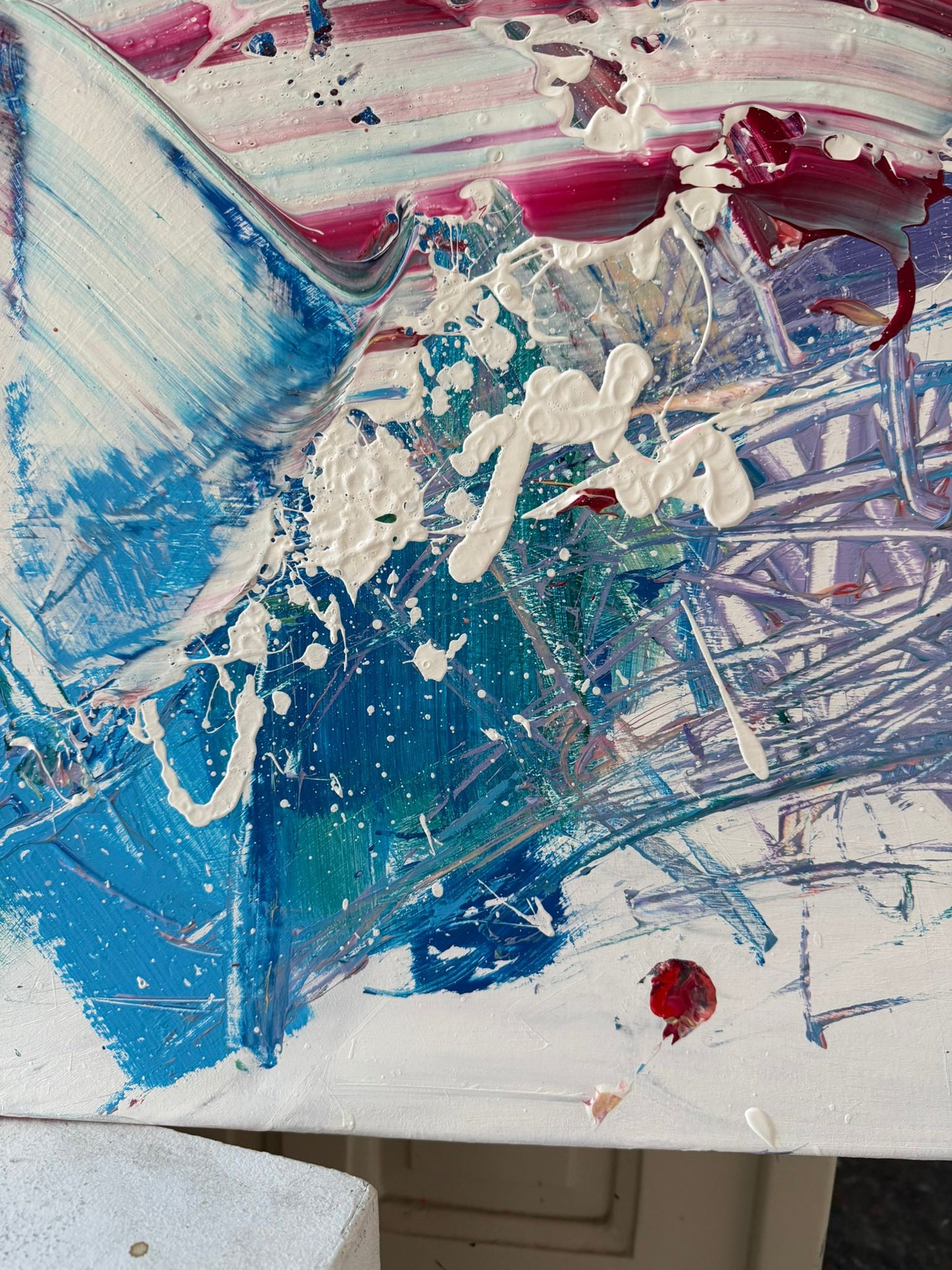 Hand-painted canvas – EXPLOSIVE CALM