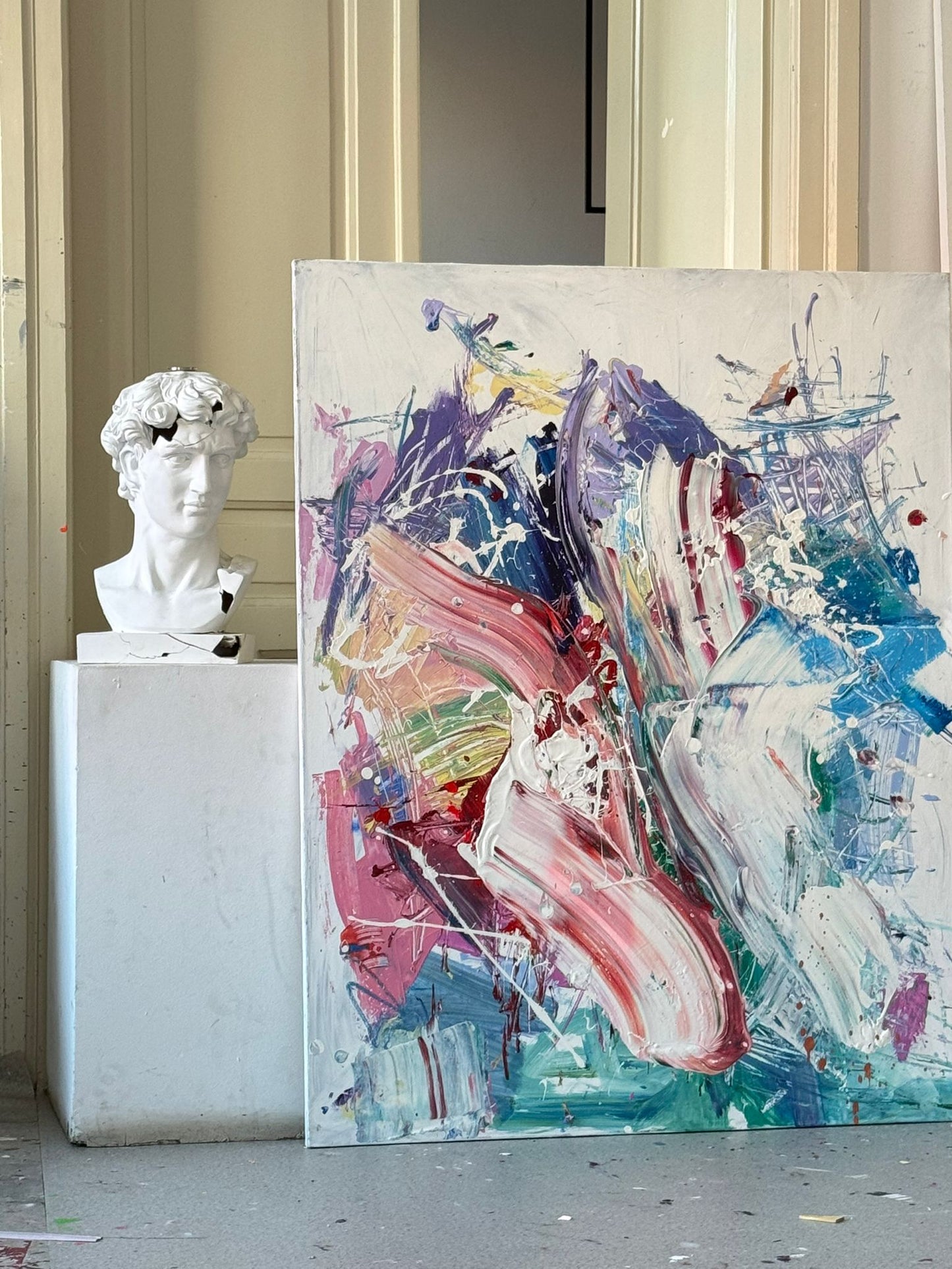 Hand-painted canvas – EXPLOSIVE CALM