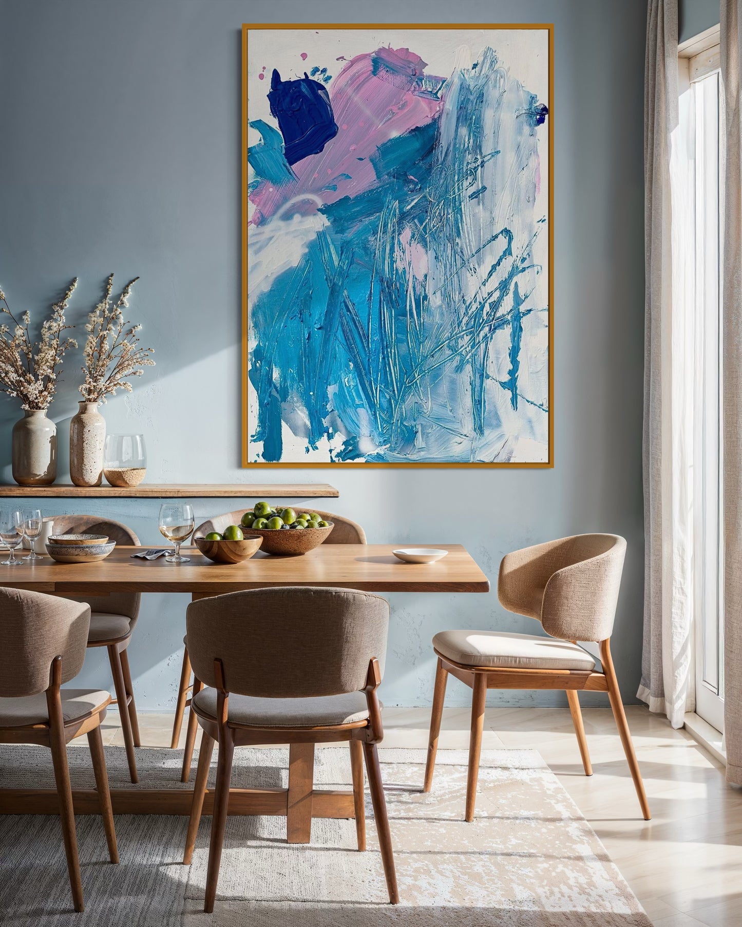 Obraz abstrakcyjny na płótnie w wielokolorowy - TENDER ECHO