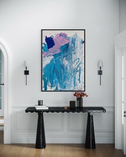 Obraz abstrakcyjny na płótnie w wielokolorowy - TENDER ECHO