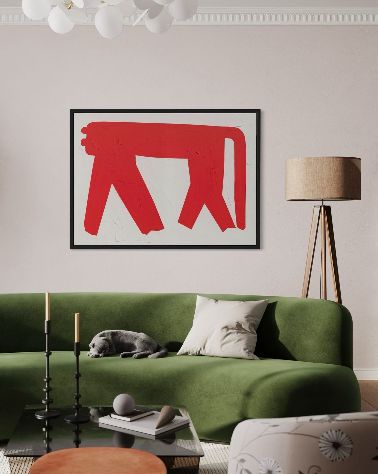 Obraz malowany na płótnie - SHADOW OT THE PANTHER'S GRACE 1