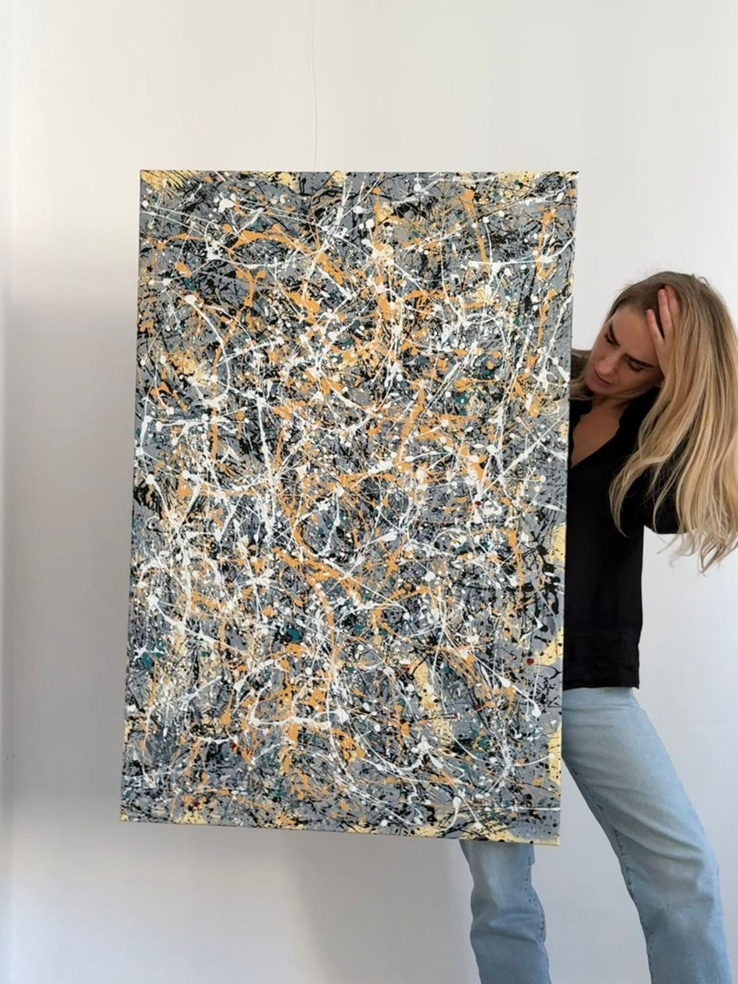 Hand-painted canvas – RYTHMS OF THE UNSEEN