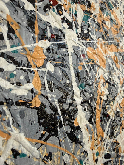 Hand-painted canvas – RYTHMS OF THE UNSEEN