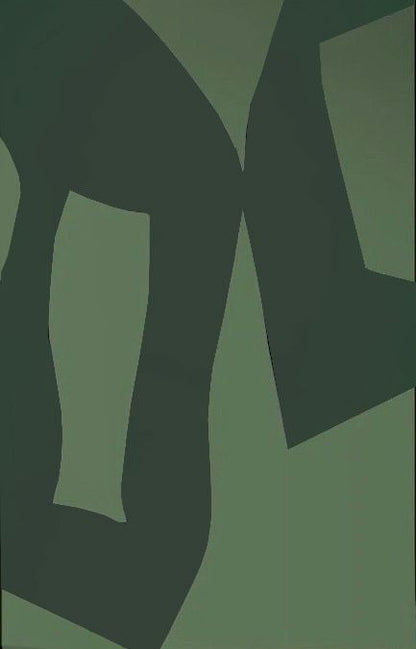 Abstrakter Leinwanddruck in Grün – GREEN BALANCE