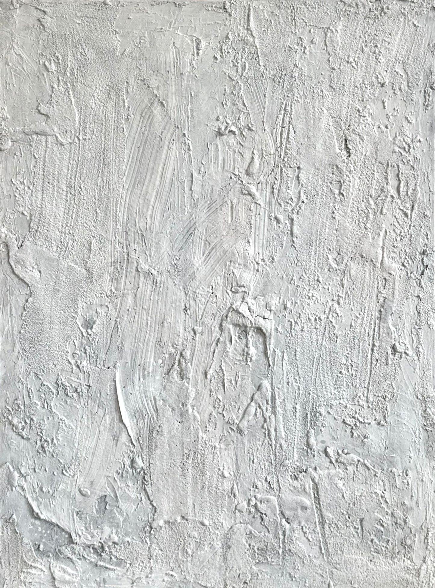 Obraz strukturalny malowany na płótnie w kolorze białym