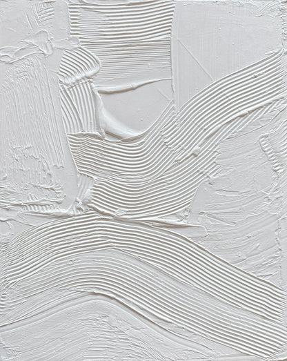 Strukturbild – Gipsrelief auf Leinwand