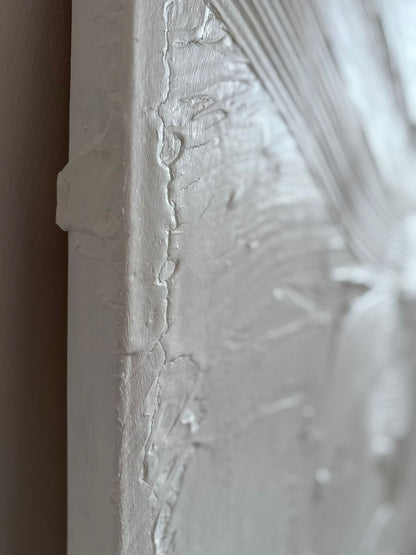 Strukturbild – Gipsrelief auf Leinwand