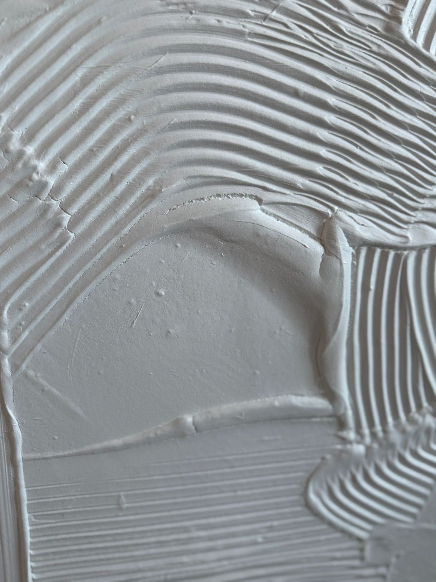 Strukturbild – Gipsrelief auf Leinwand