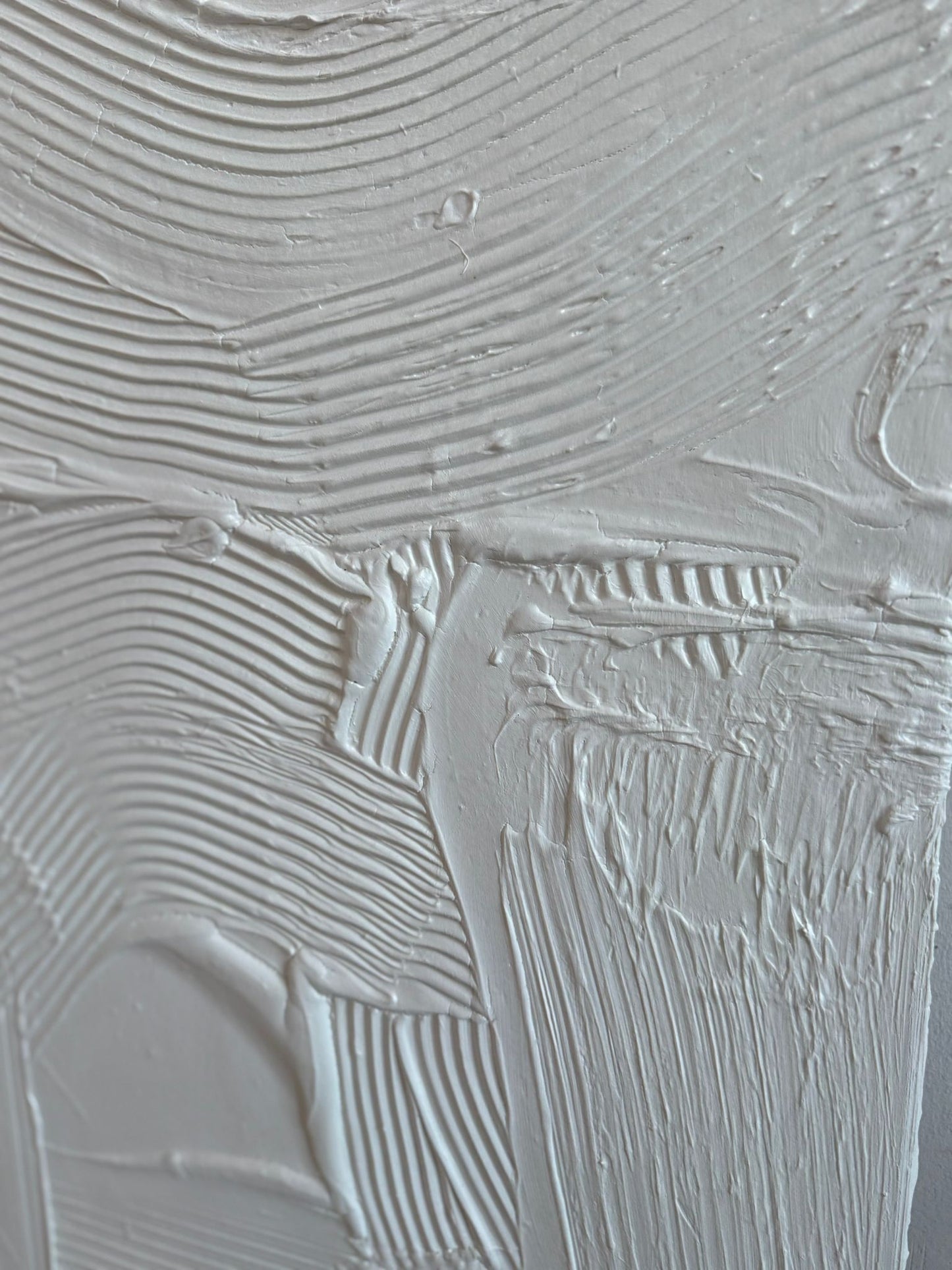 Strukturbild – Gipsrelief auf Leinwand