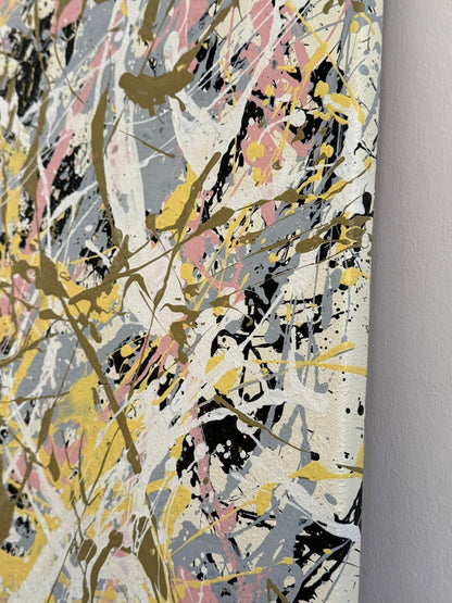 Hand-painted canvas – VIBRANT WHISPERS