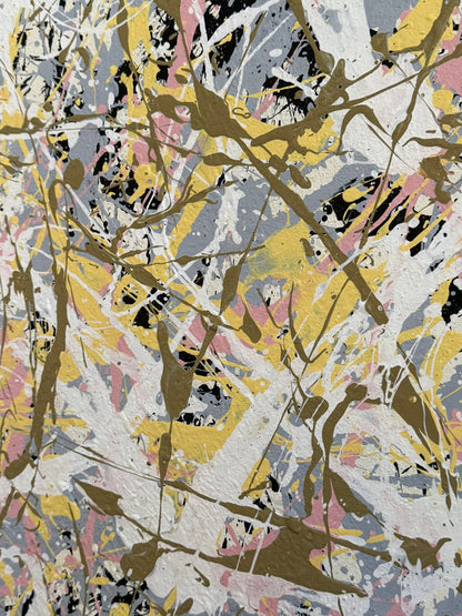 Hand-painted canvas – VIBRANT WHISPERS