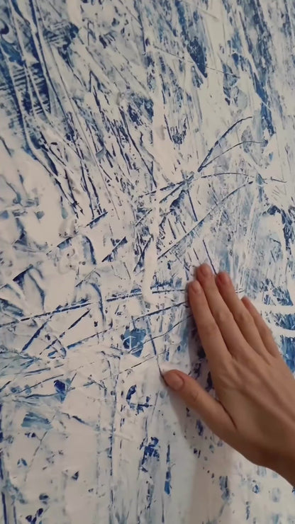 Obraz malowany na płótnie - ECHO OF WHITE